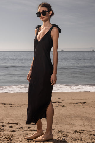 Marion Slip Dress - Black