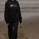 SRF LA Unisex Hoodie - Cream on Black - Heidi Merrick