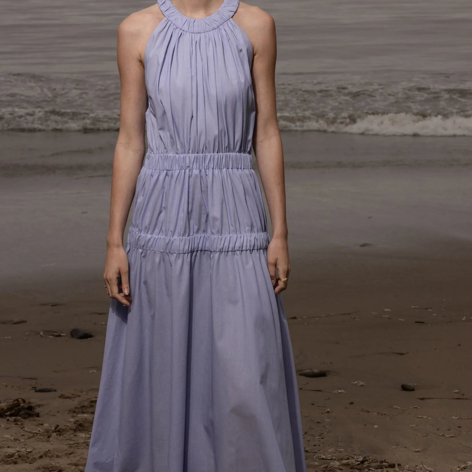 Idyll Dress - Stripe Shirting - Heidi Merrick