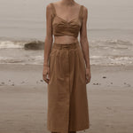 Camille Skirt - Caramel Trench - Heidi Merrick