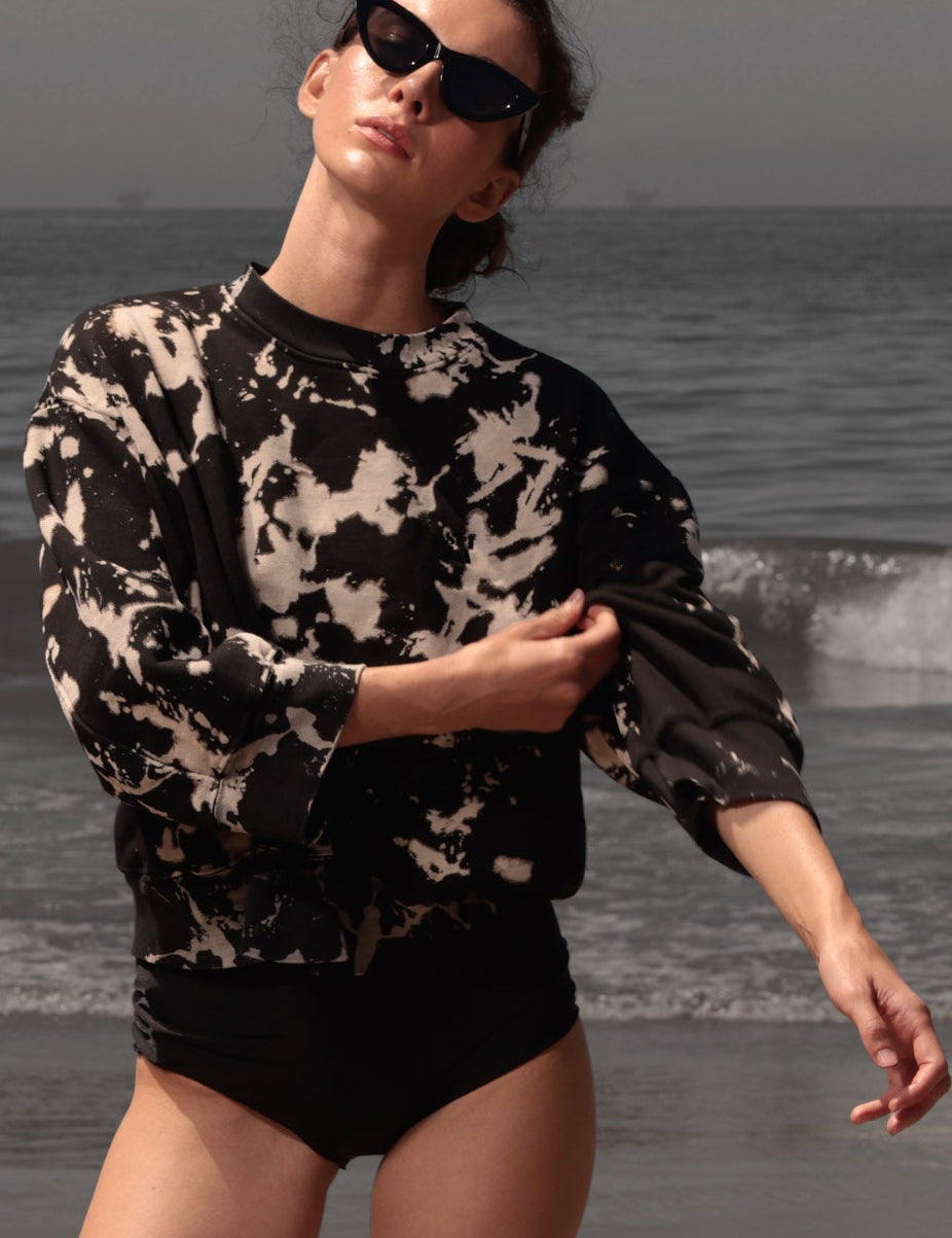 Barrel Sleeve 70's SRF LA Crewneck - Ingua - Heidi Merrick