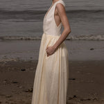 Corsica Dress - Ivory Tissue Linen - Heidi Merrick