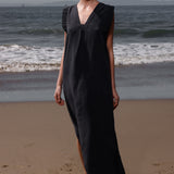 Prose Kaftan - Black Washed Silk