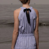Idyll Dress - Stripe Shirting - Heidi Merrick