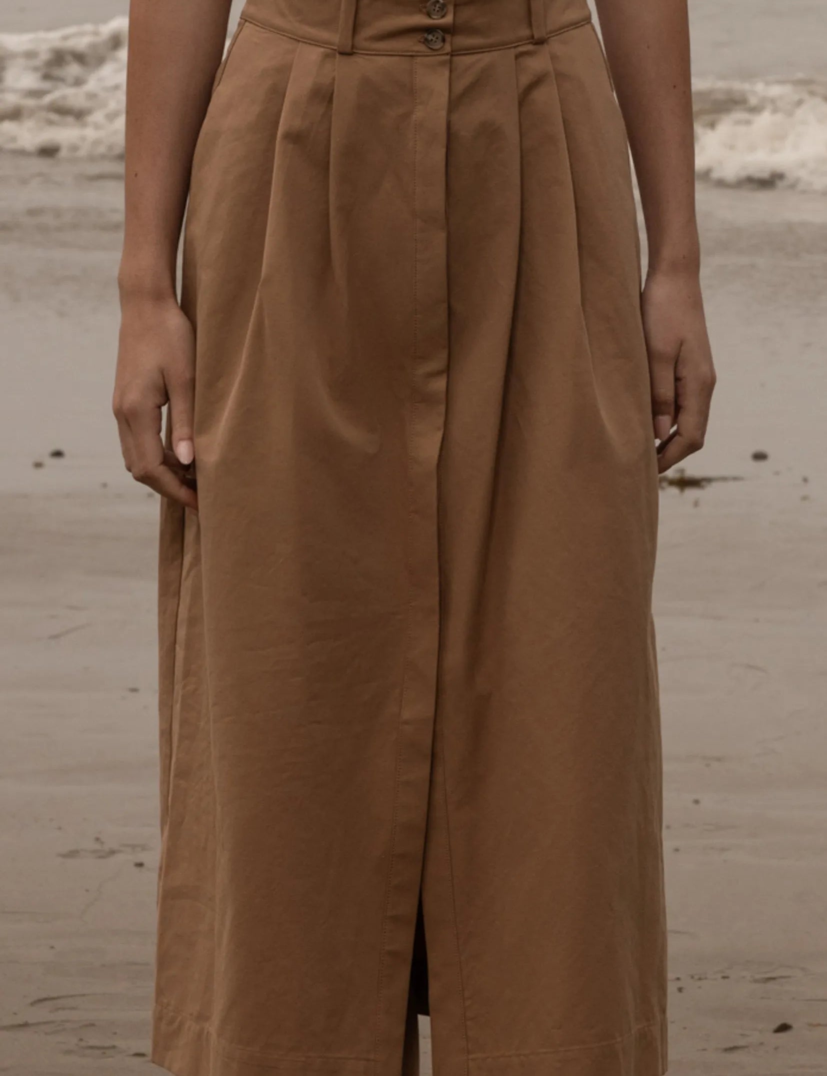 Camille Skirt - Caramel Trench - Heidi Merrick