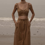 Camille Skirt - Caramel Trench - Heidi Merrick