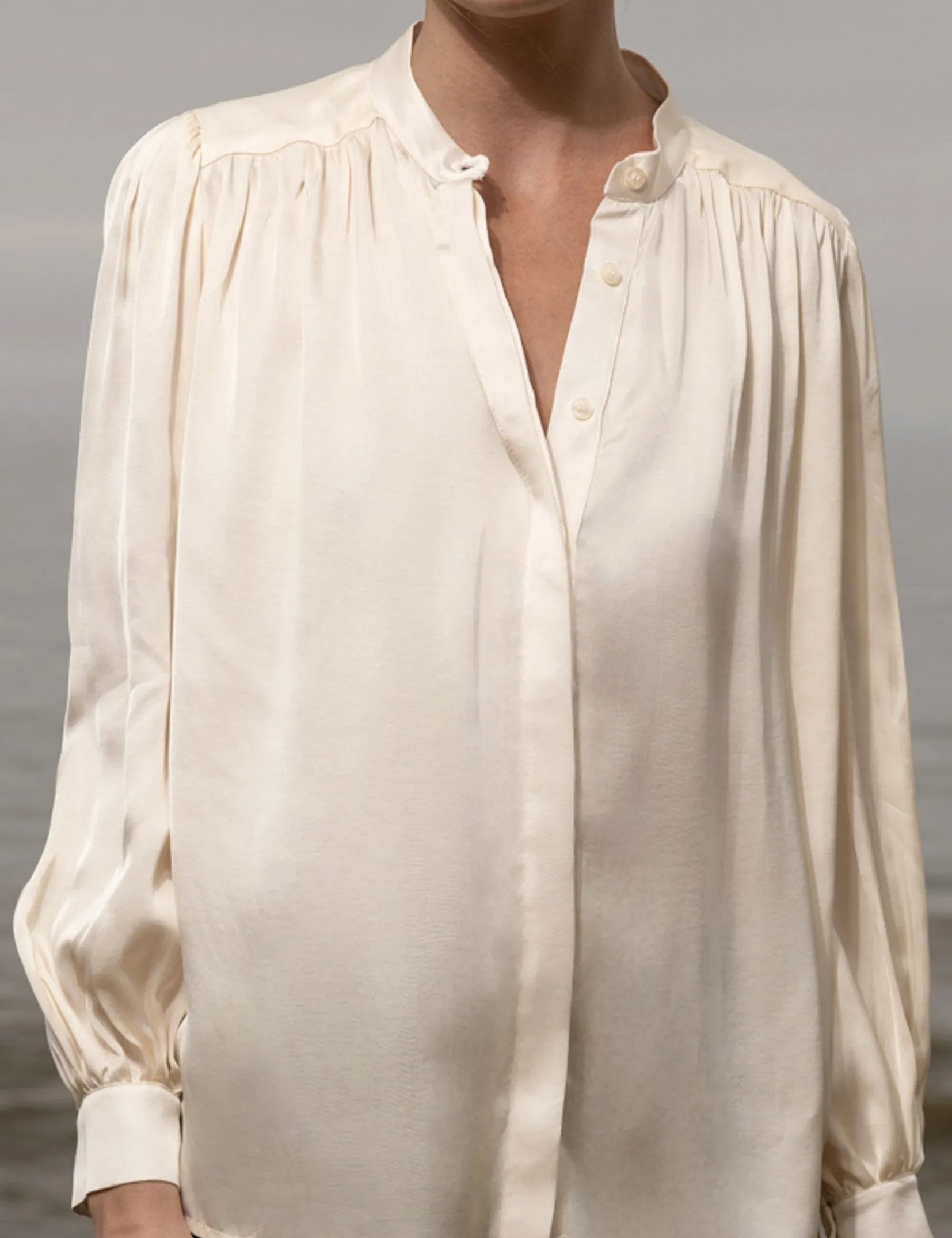 Farah Blouse - Cream - Heidi Merrick