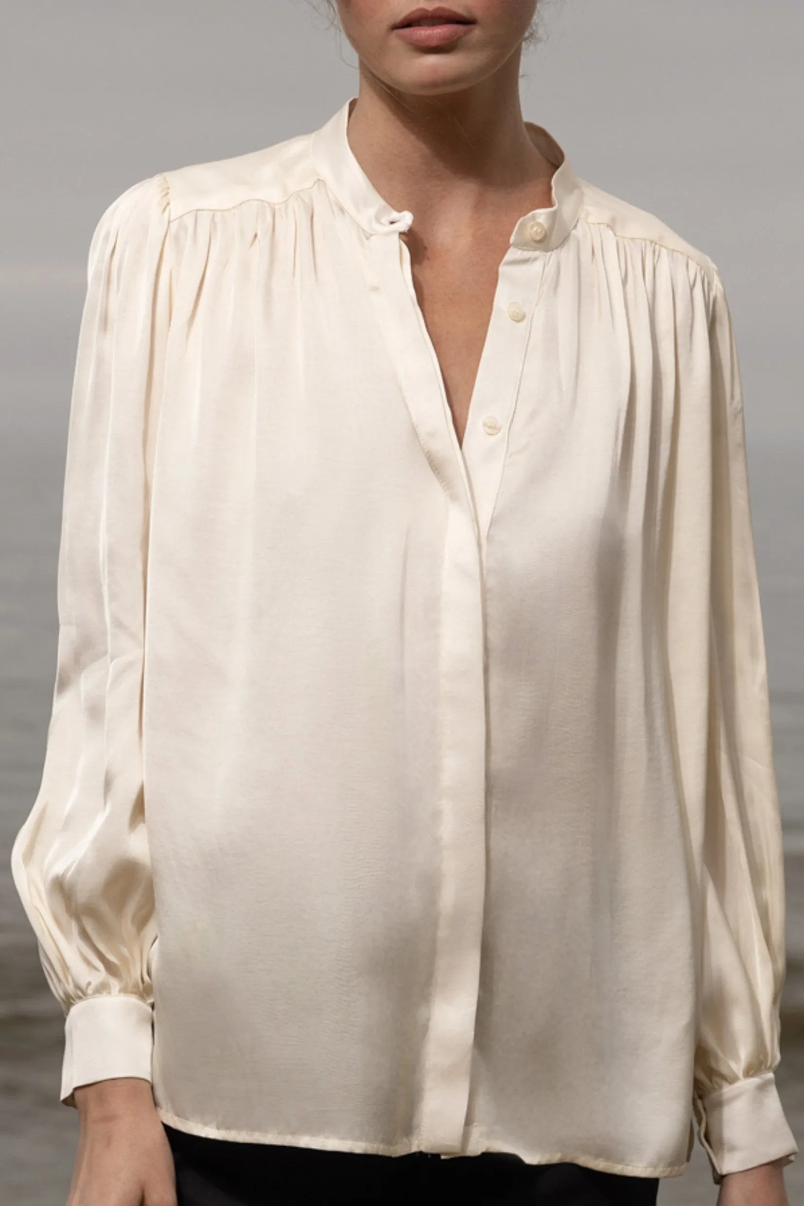 Farah Blouse - Cream - Heidi Merrick