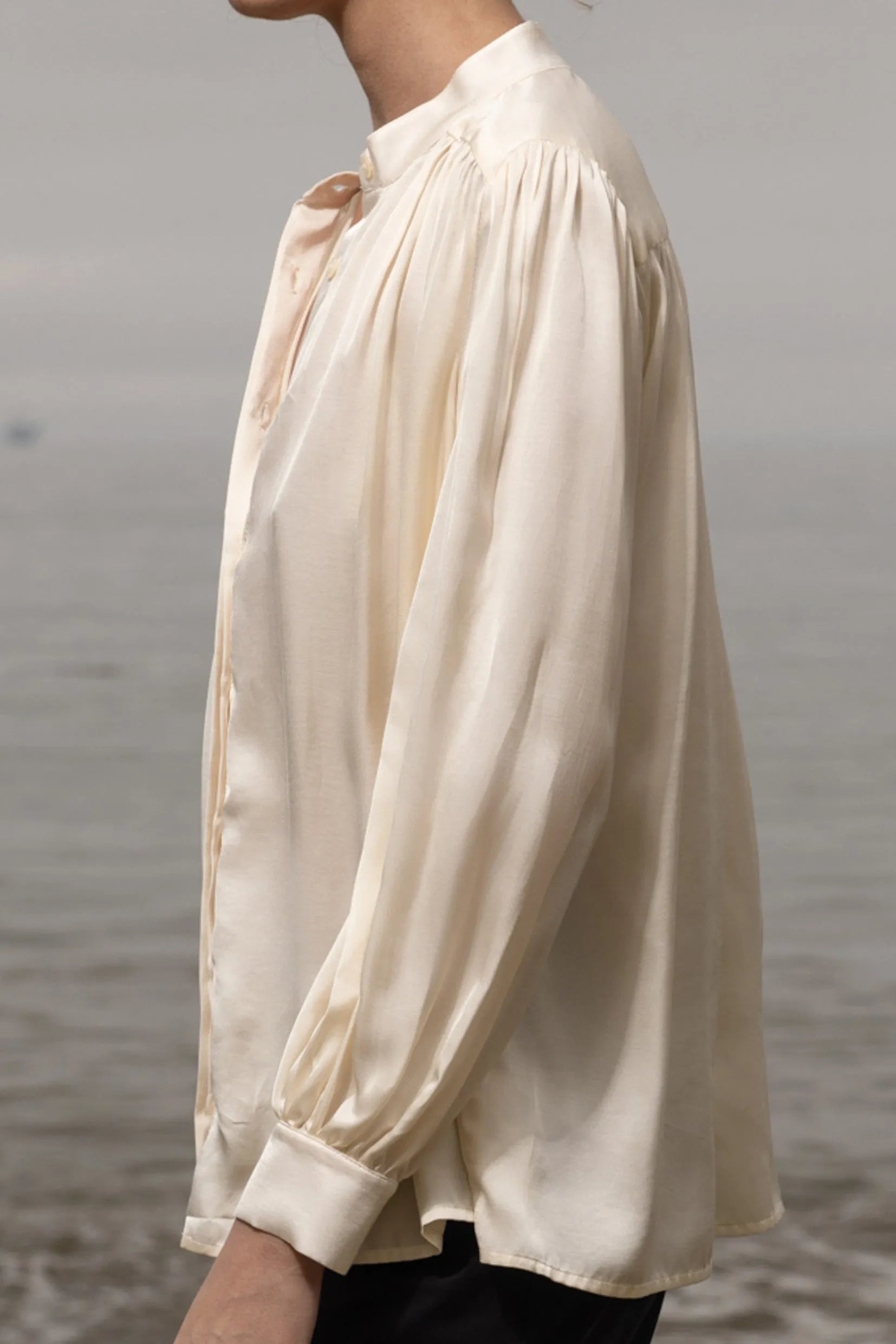 Farah Blouse - Cream - Heidi Merrick