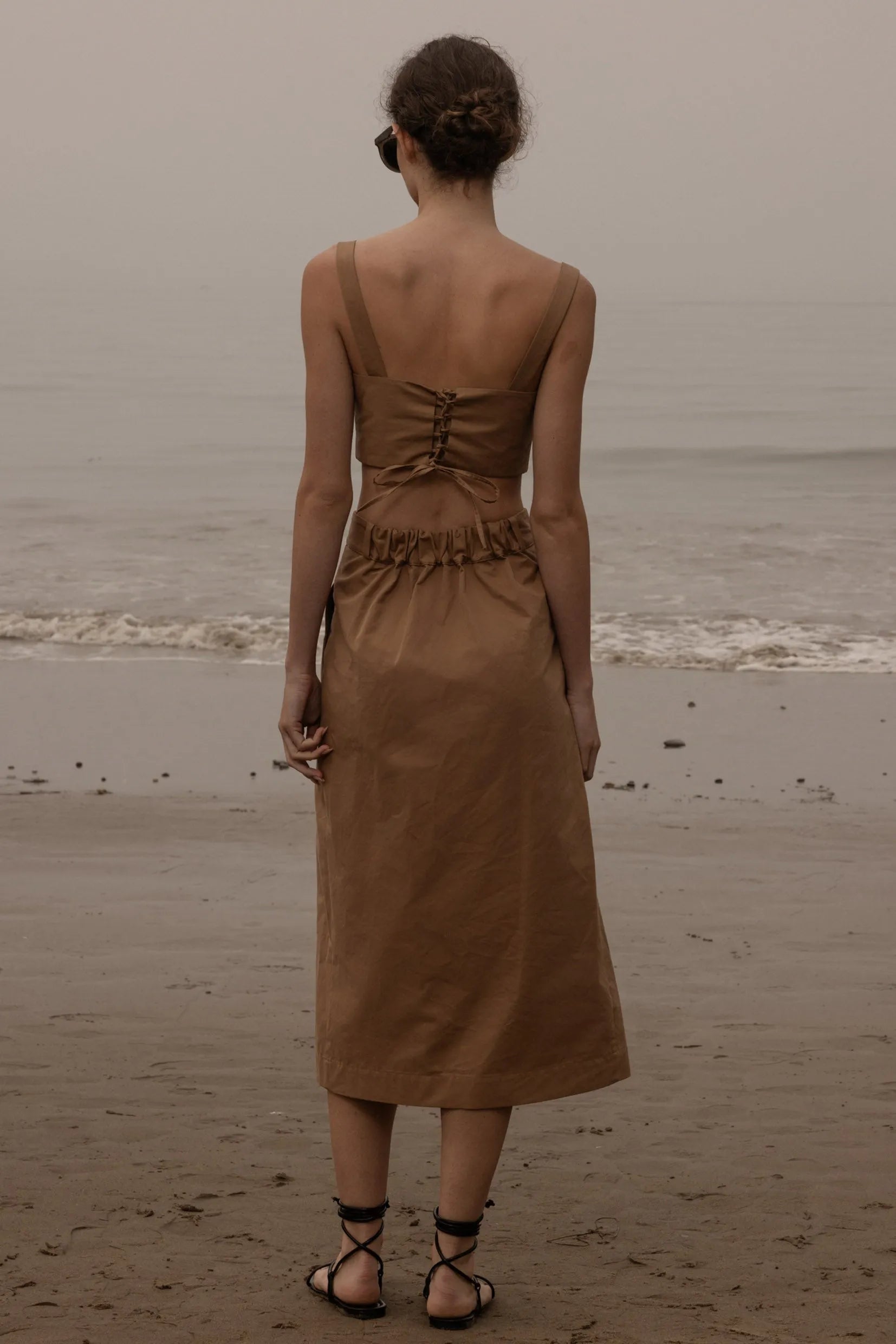 Camille Skirt - Caramel Trench - Heidi Merrick