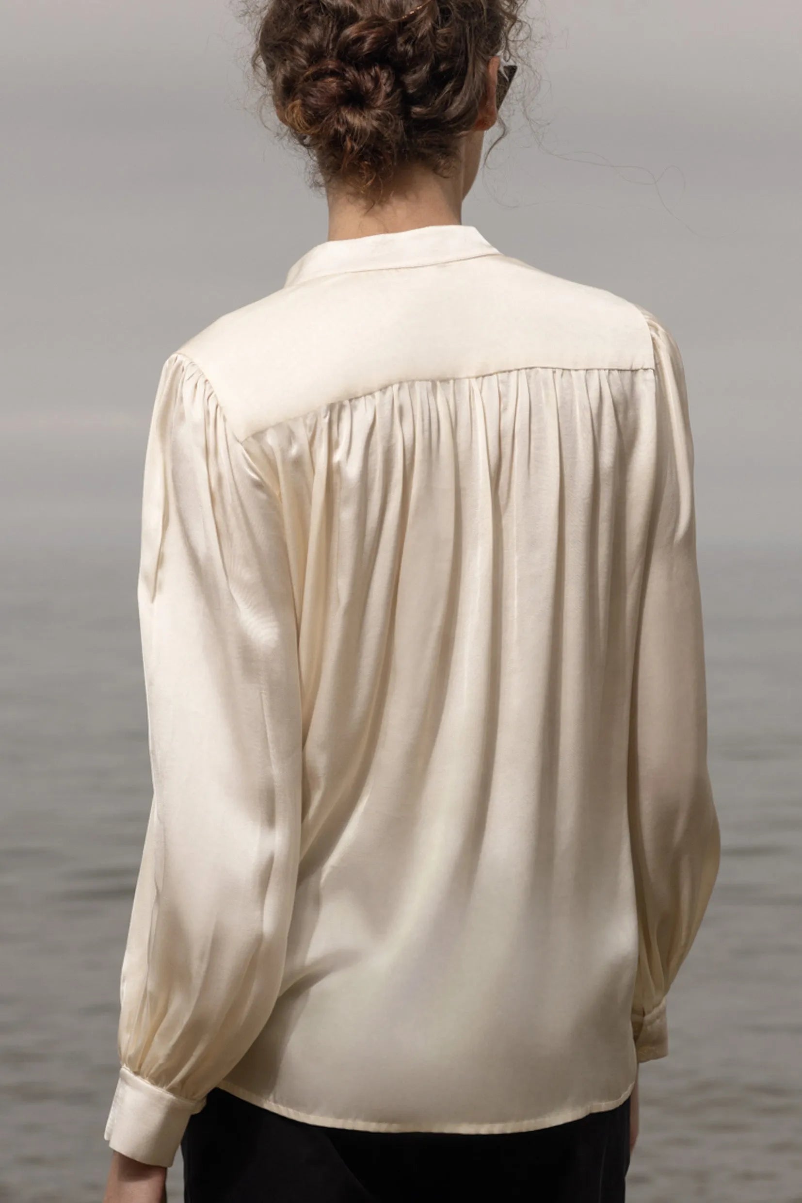 Farah Blouse - Cream - Heidi Merrick