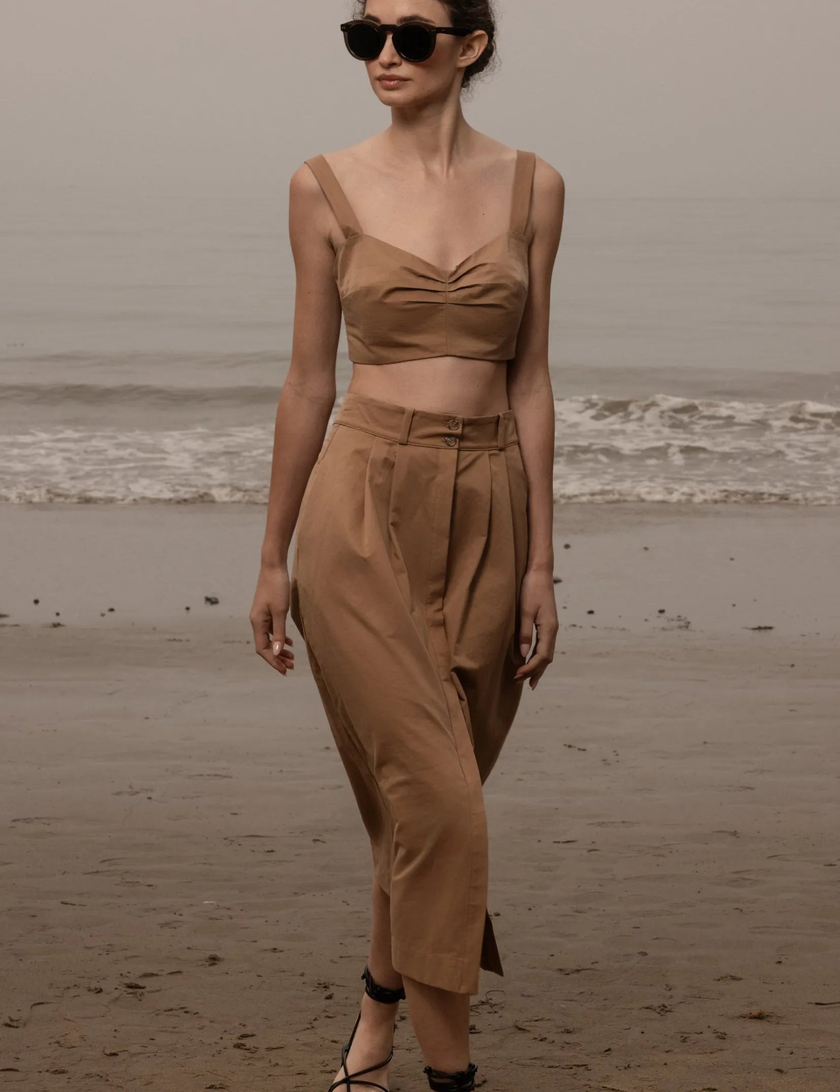 Camille Skirt - Caramel Trench - Heidi Merrick