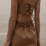 Camille Skirt - Caramel Trench - Heidi Merrick