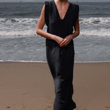 Prose Kaftan - Black Washed Silk