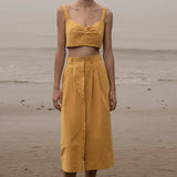 Calvi Top - Jaune Trench - Heidi Merrick