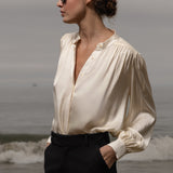 Farah Blouse - Cream - Heidi Merrick