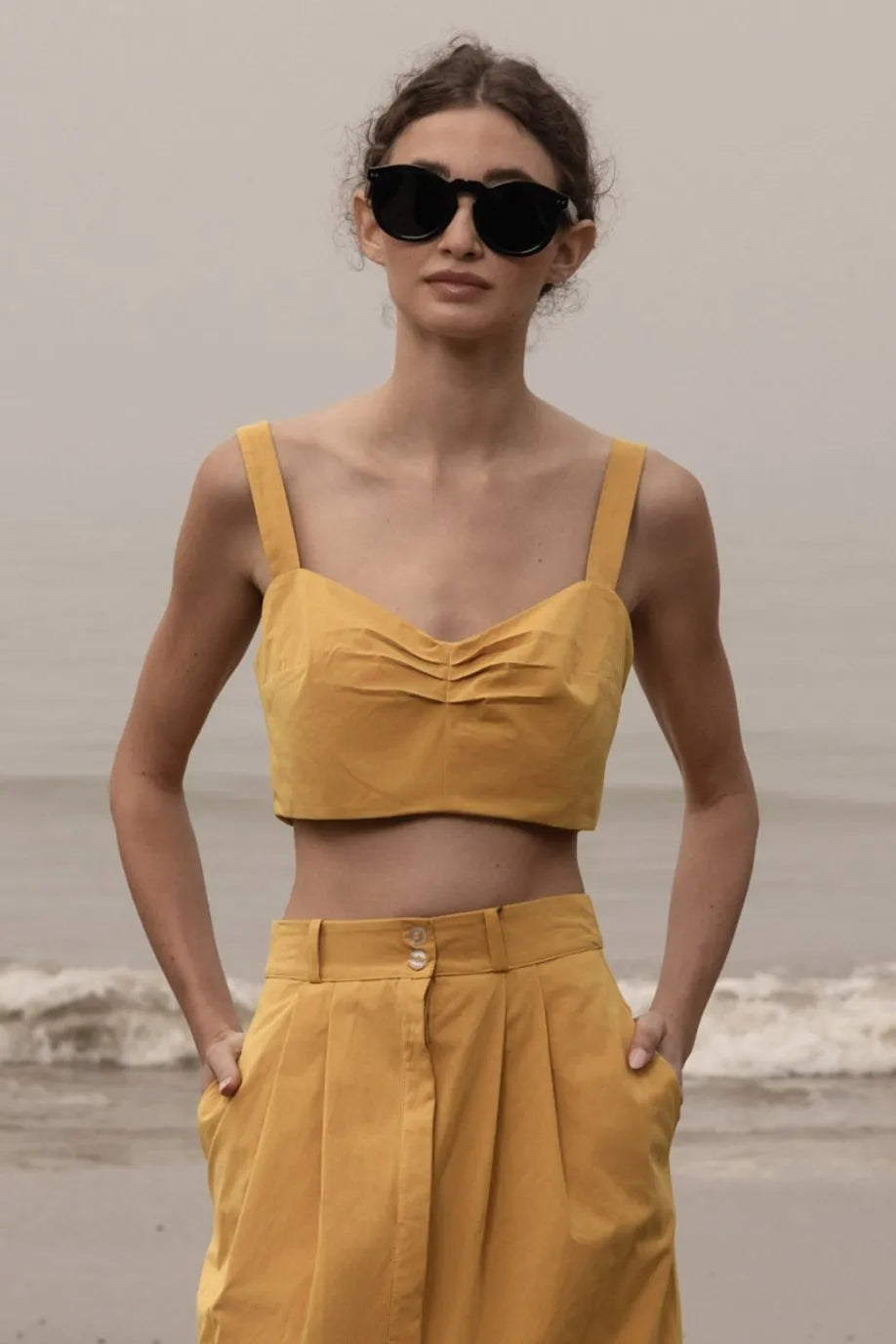 Calvi Top - Jaune Trench - Heidi Merrick