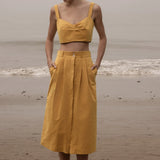 Calvi Top - Jaune Trench - Heidi Merrick