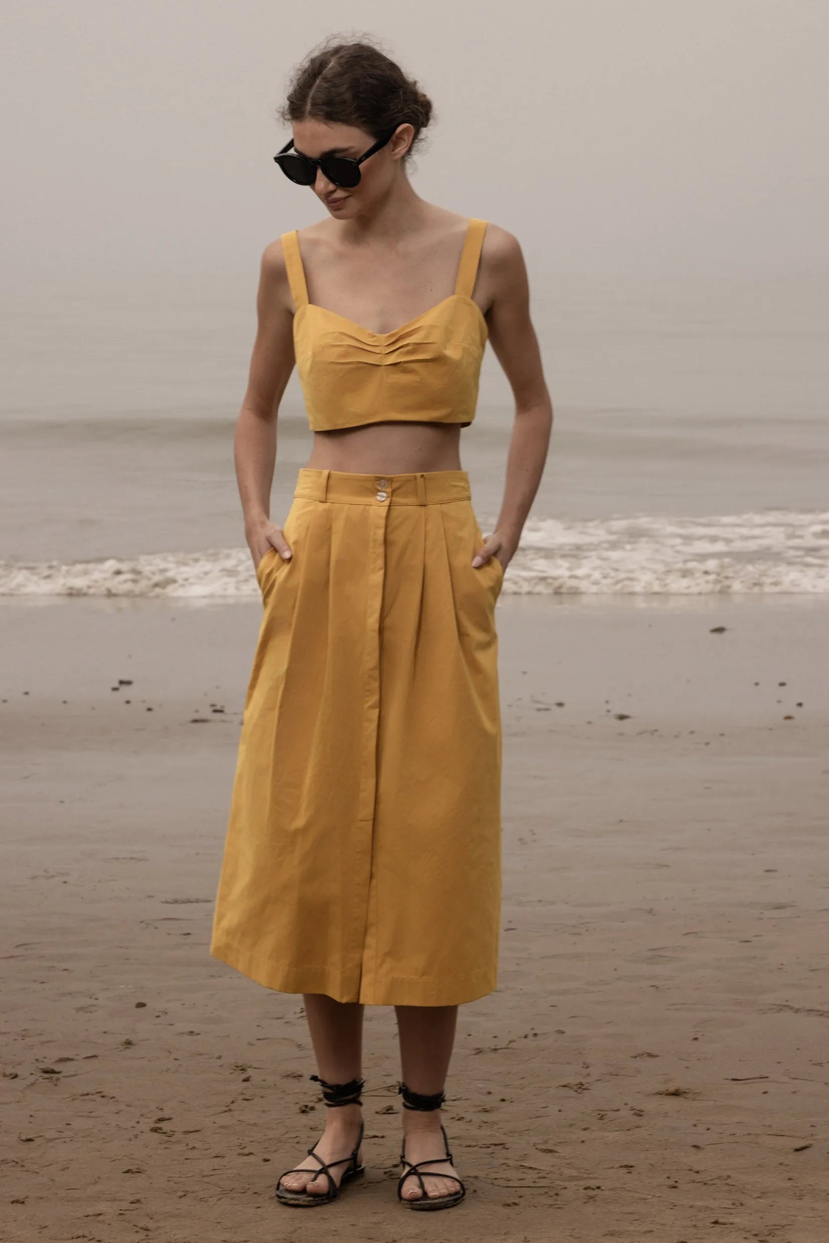 Calvi Top - Jaune Trench - Heidi Merrick