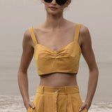 Calvi Top - Jaune Trench - Heidi Merrick