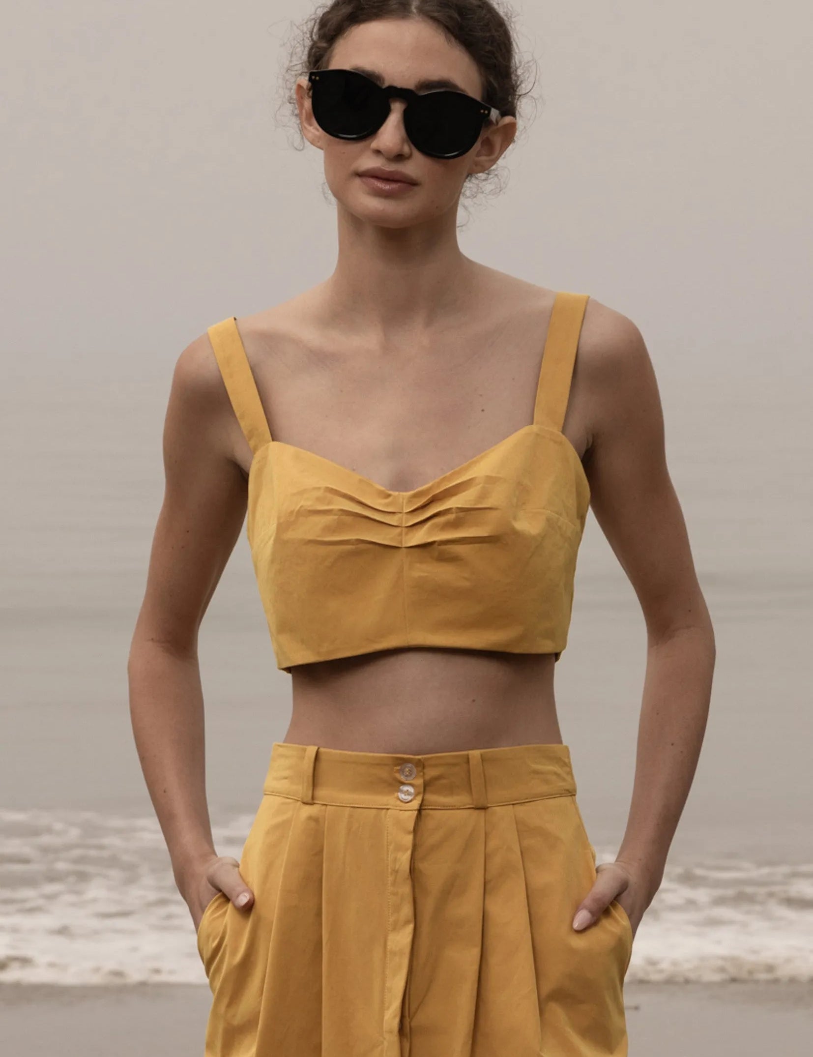 Calvi Top - Jaune Trench - Heidi Merrick