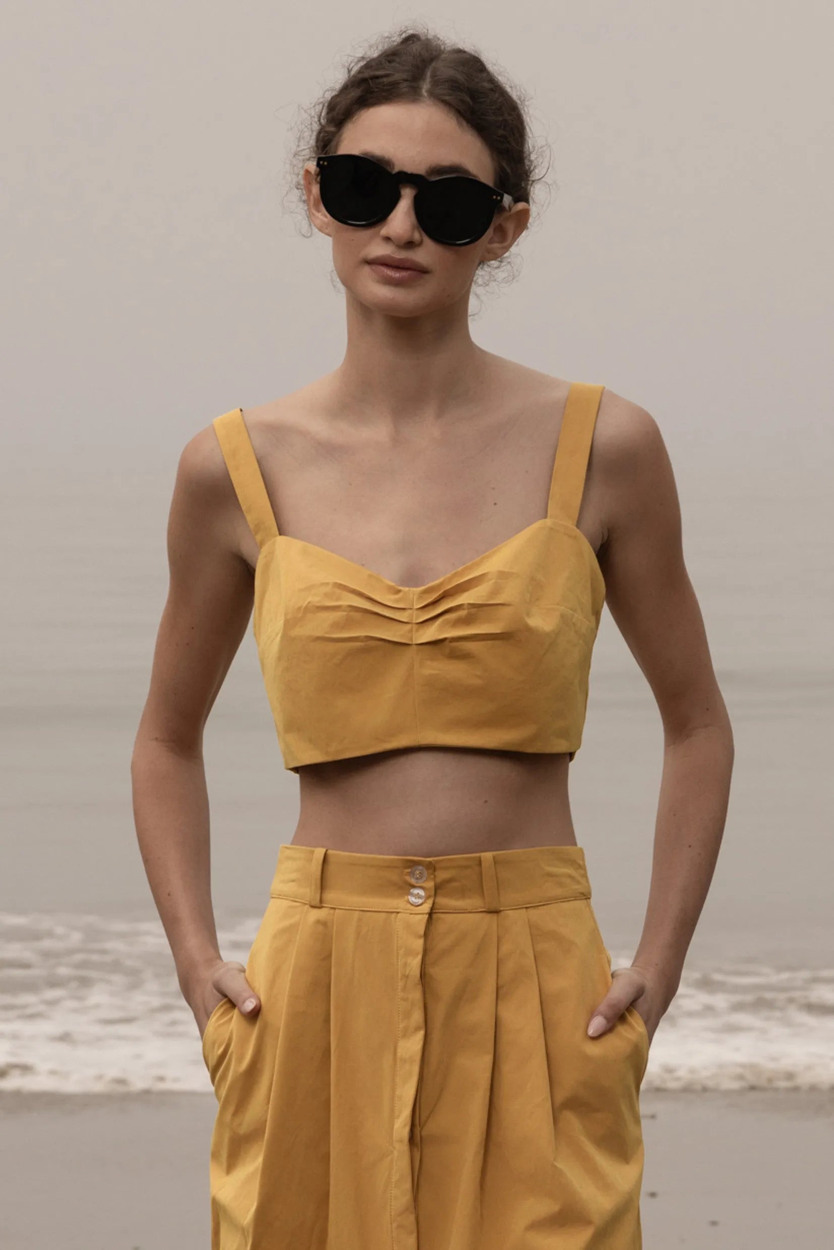 Calvi Top - Jaune Trench - Heidi Merrick