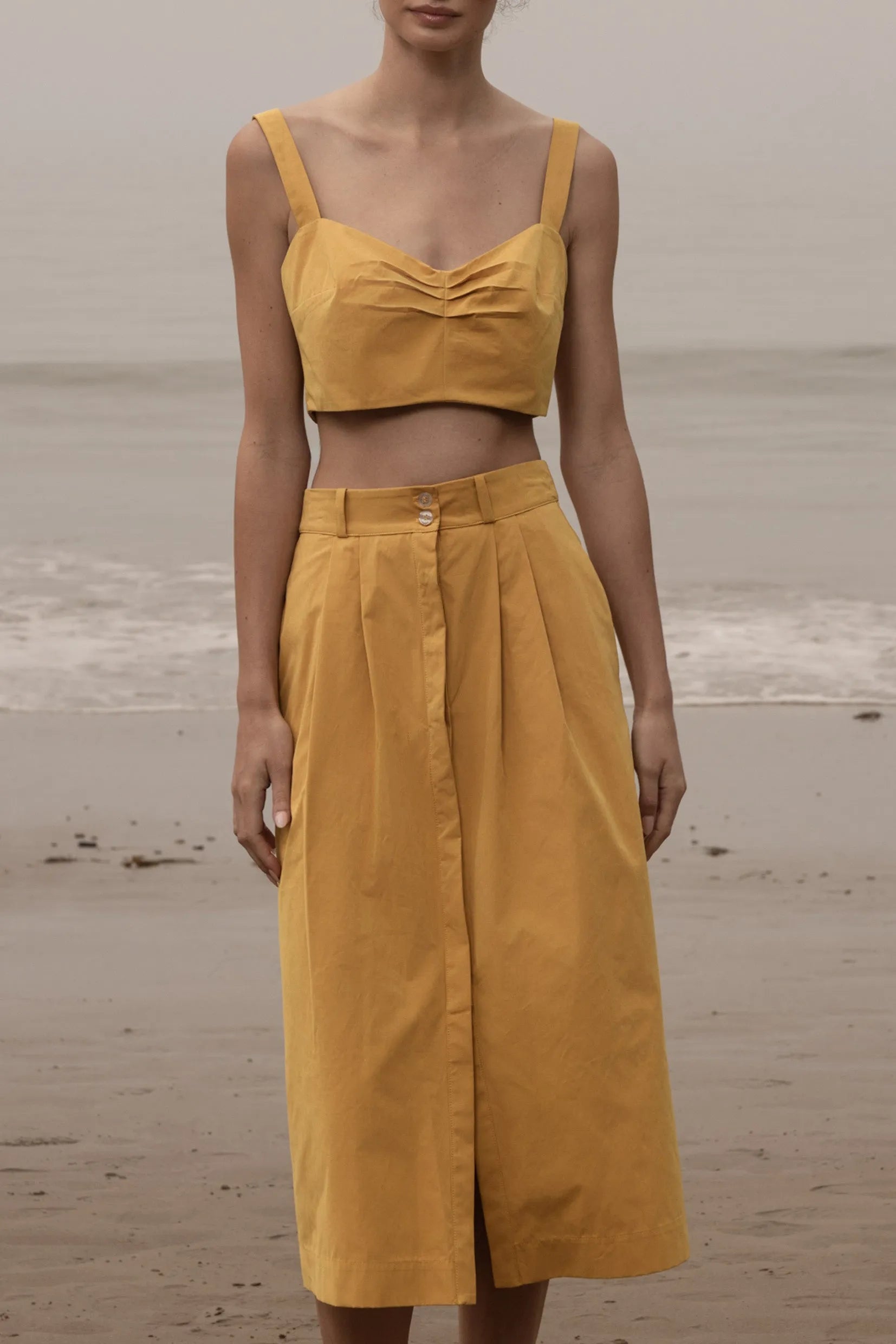 Calvi Top - Jaune Trench - Heidi Merrick