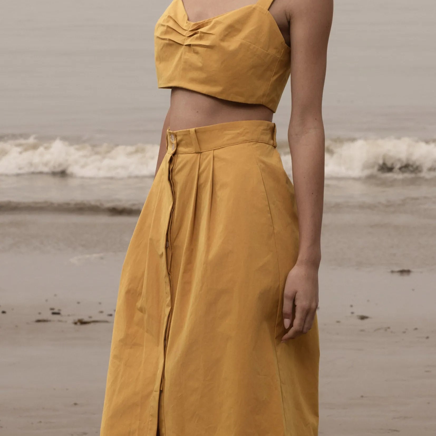 Calvi Top - Jaune Trench - Heidi Merrick