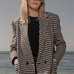 Wallace Blazer - Check Wool - Heidi Merrick