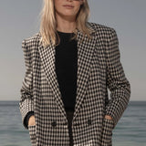 Wallace Blazer - Check Wool - Heidi Merrick