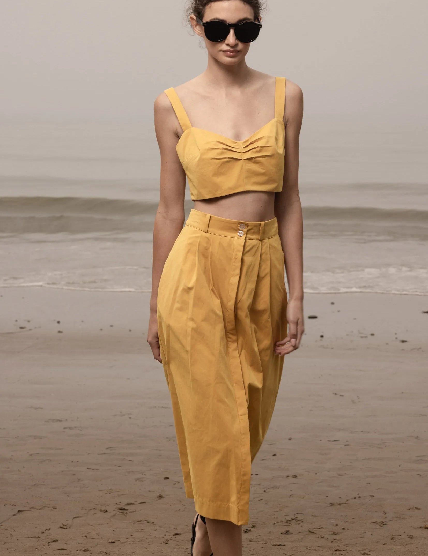 Calvi Top - Jaune Trench - Heidi Merrick