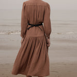 Barcelona Dress - Sable Gauze - Heidi Merrick