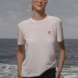 70's SRF LA Slim Tee - Red Embroidered - Heidi Merrick