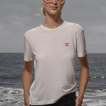 70's SRF LA Slim Tee - Red Embroidered - Heidi Merrick