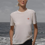 70's SRF LA Slim Tee - Red Embroidered - Heidi Merrick