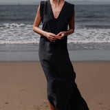 Prose Kaftan - Black Washed Silk