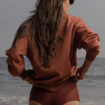 SRF LA Unisex Crewneck - Walnut - Heidi Merrick