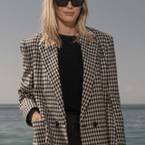 Wallace Blazer - Check Wool - Heidi Merrick