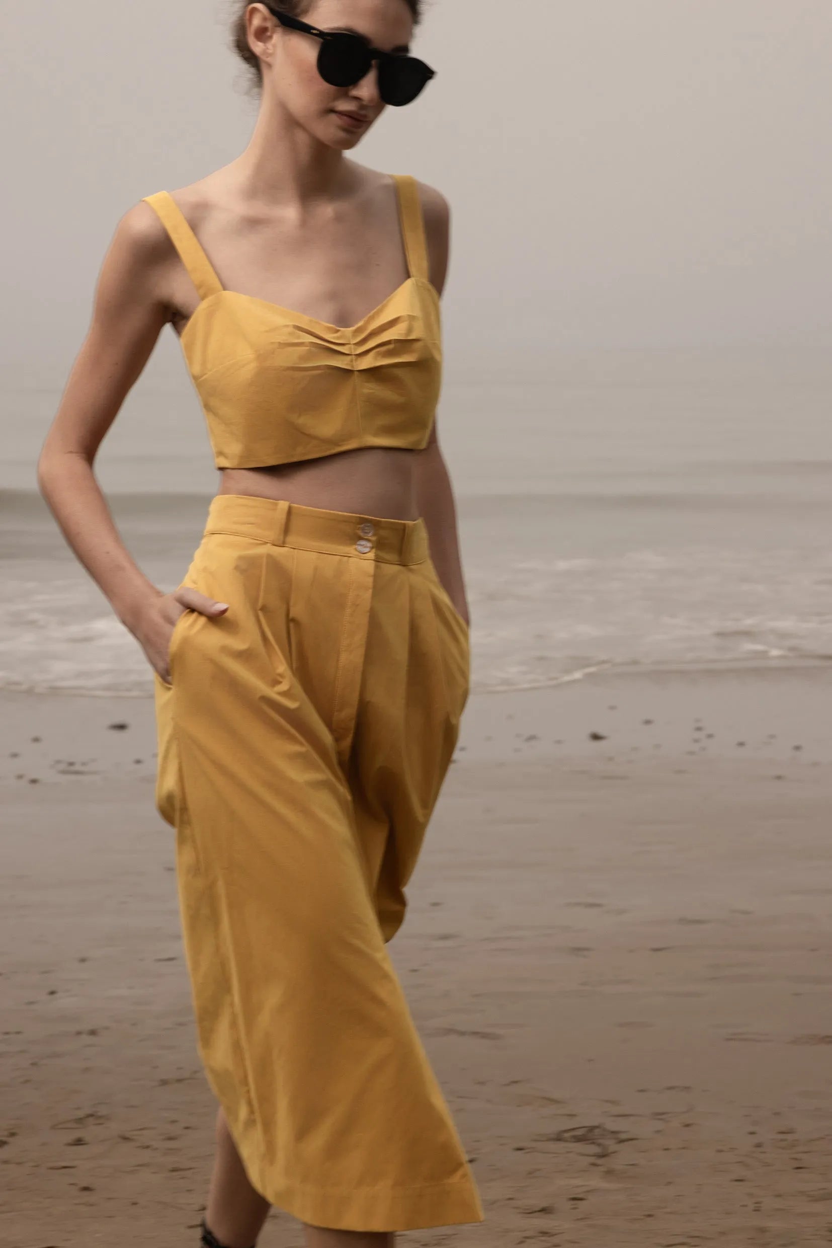 Calvi Top - Jaune Trench - Heidi Merrick