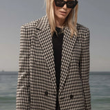 Wallace Blazer - Check Wool - Heidi Merrick