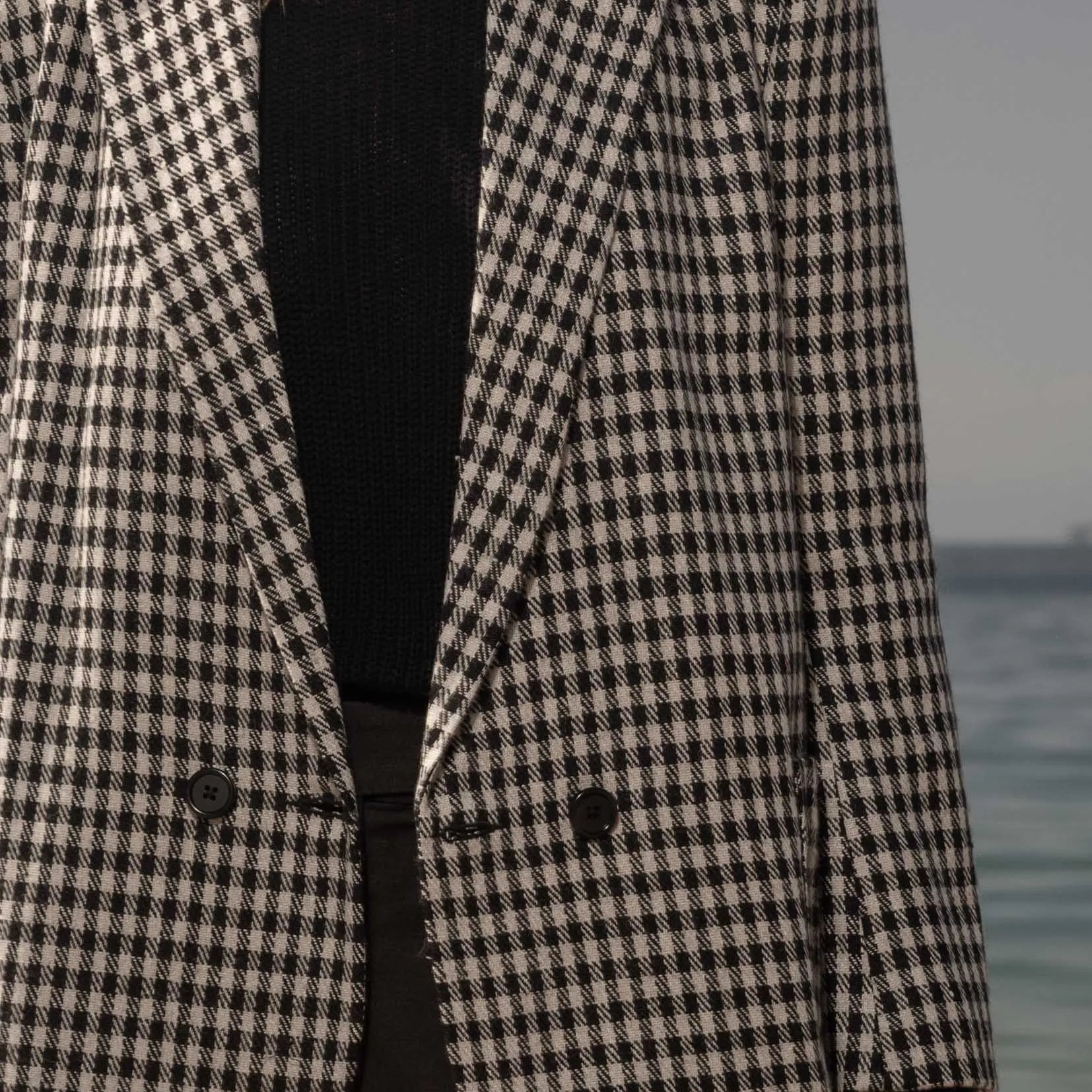 Wallace Blazer - Check Wool - Heidi Merrick
