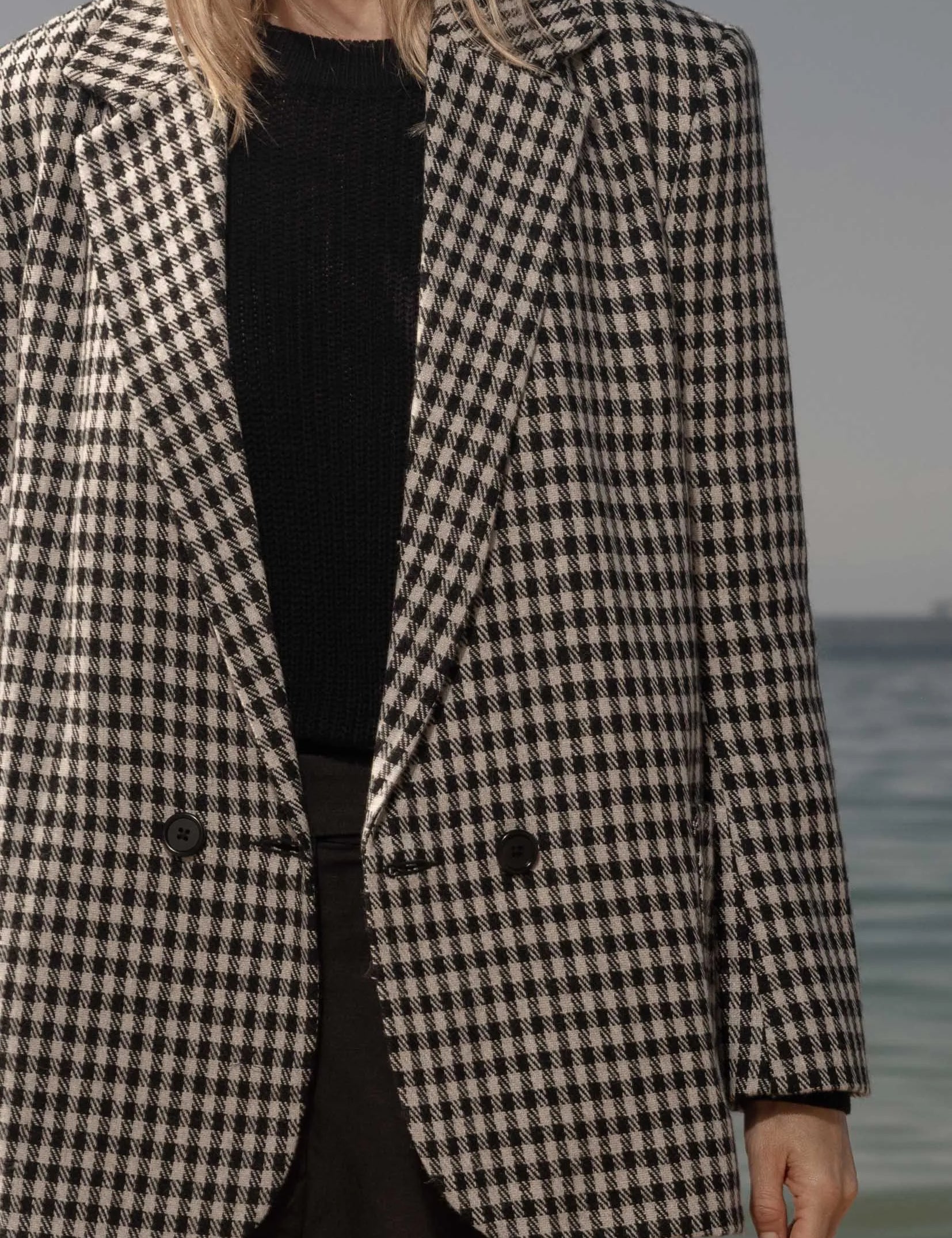 Wallace Blazer - Check Wool - Heidi Merrick