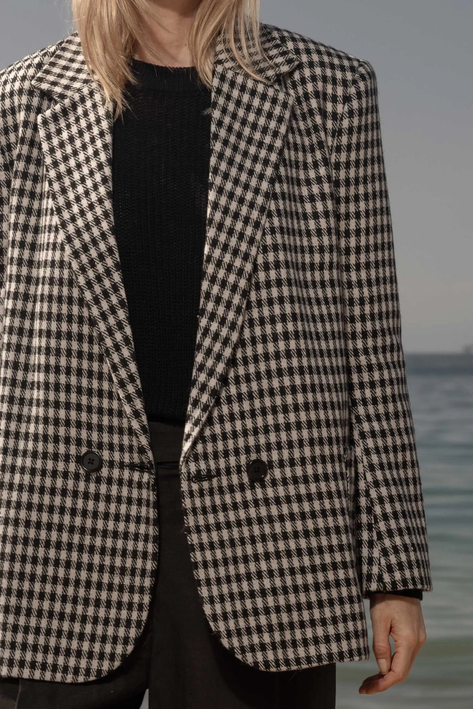 Wallace Blazer - Check Wool - Heidi Merrick