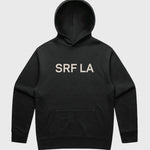 SRF LA Unisex Hoodie - Cream on Black - Heidi Merrick
