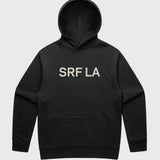 SRF LA Unisex Hoodie - Cream on Black - Heidi Merrick