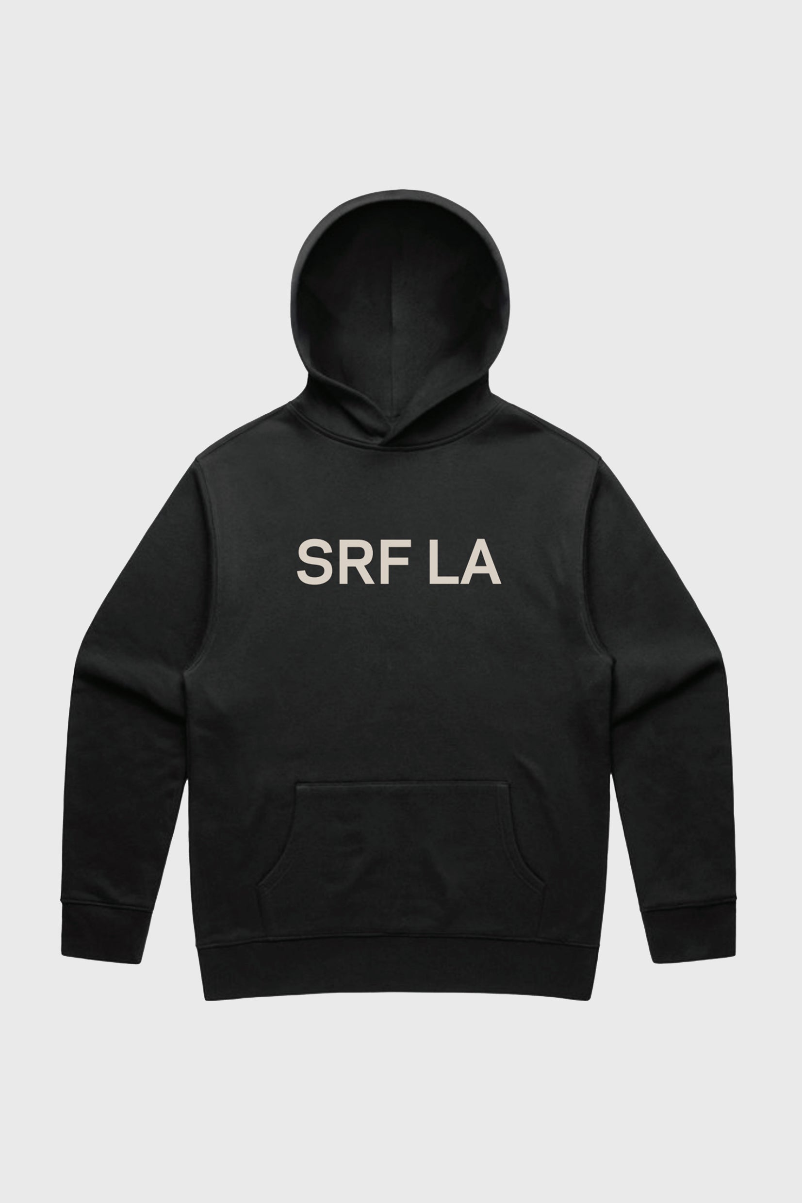 SRF LA Unisex Hoodie - Cream on Black - Heidi Merrick