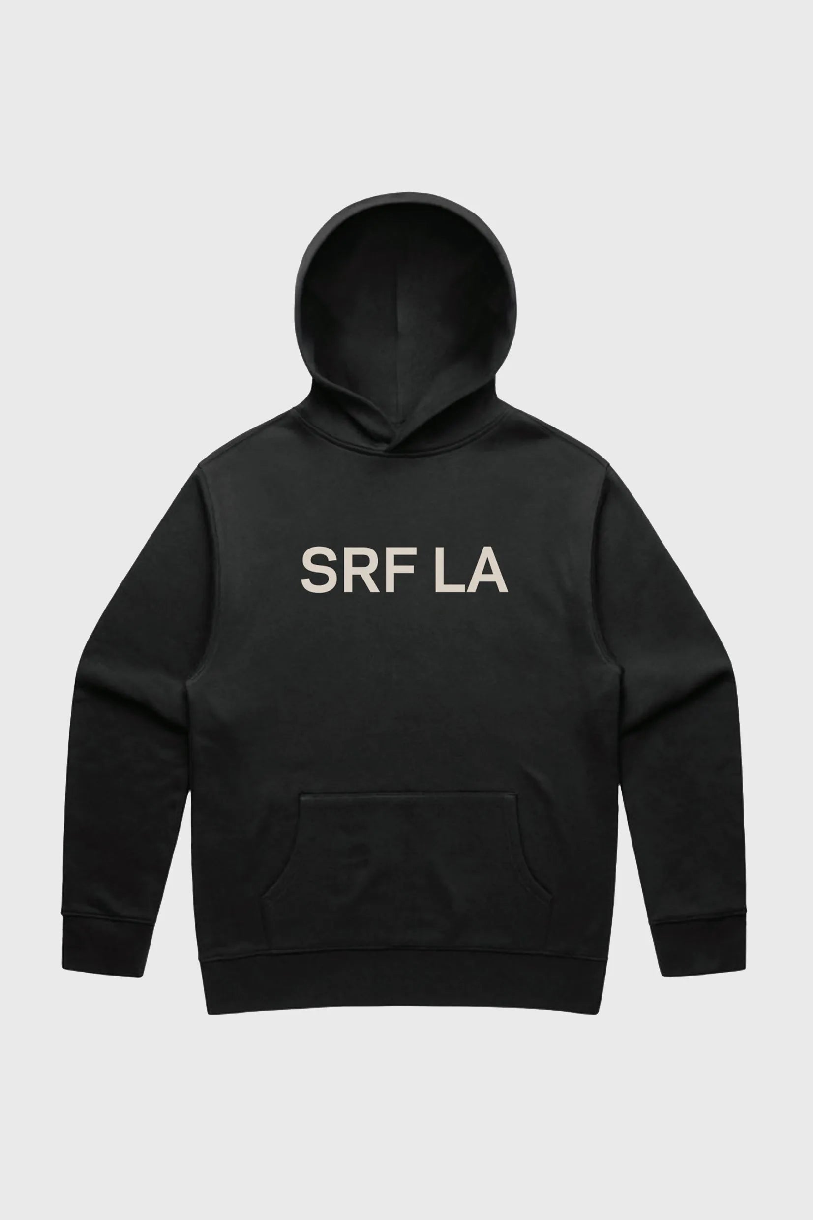 SRF LA Unisex Hoodie - Cream on Black - Heidi Merrick