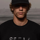 SRF LA Dad Hat - Ivory on Black - Heidi Merrick