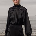 Letter Blouse - Noir - Heidi Merrick