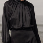 Letter Blouse - Noir - Heidi Merrick